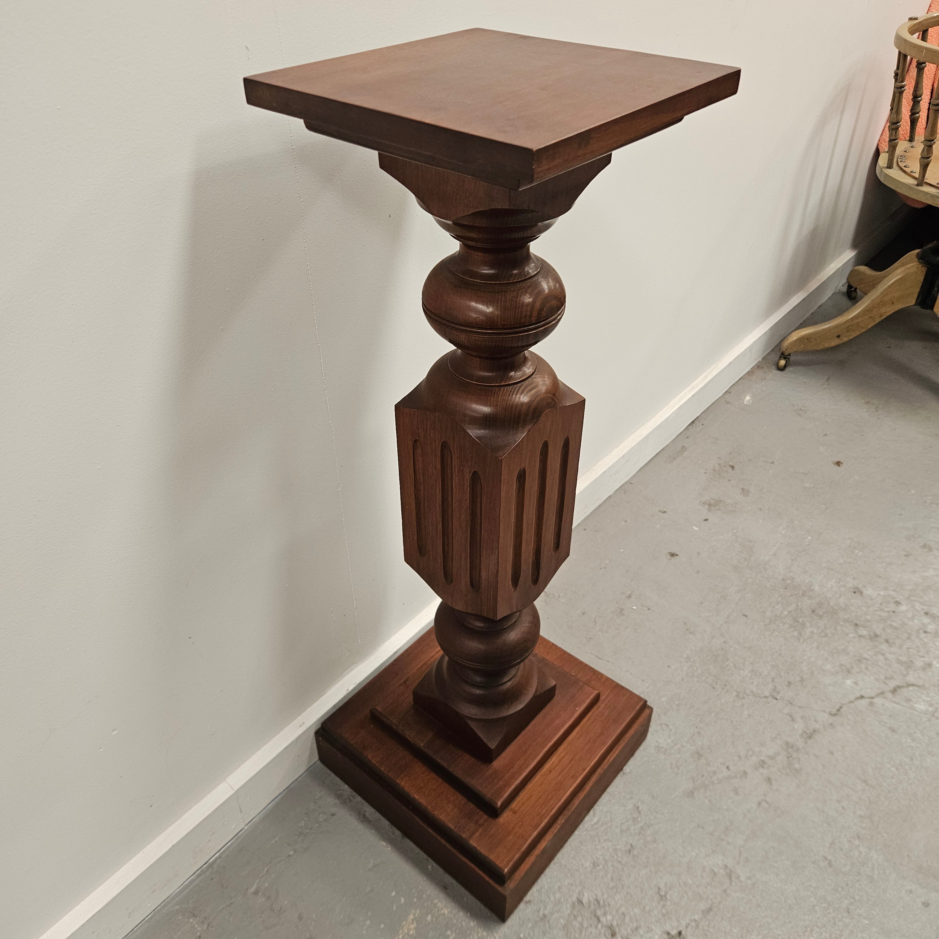 Stunning Antique Walnut Pedestal | Antique & Vintage | Moonee Ponds Antiques | Australia Wide Delivery