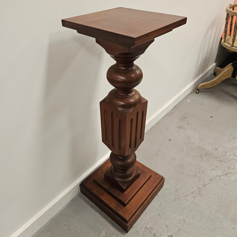 Stunning Antique Walnut Pedestal