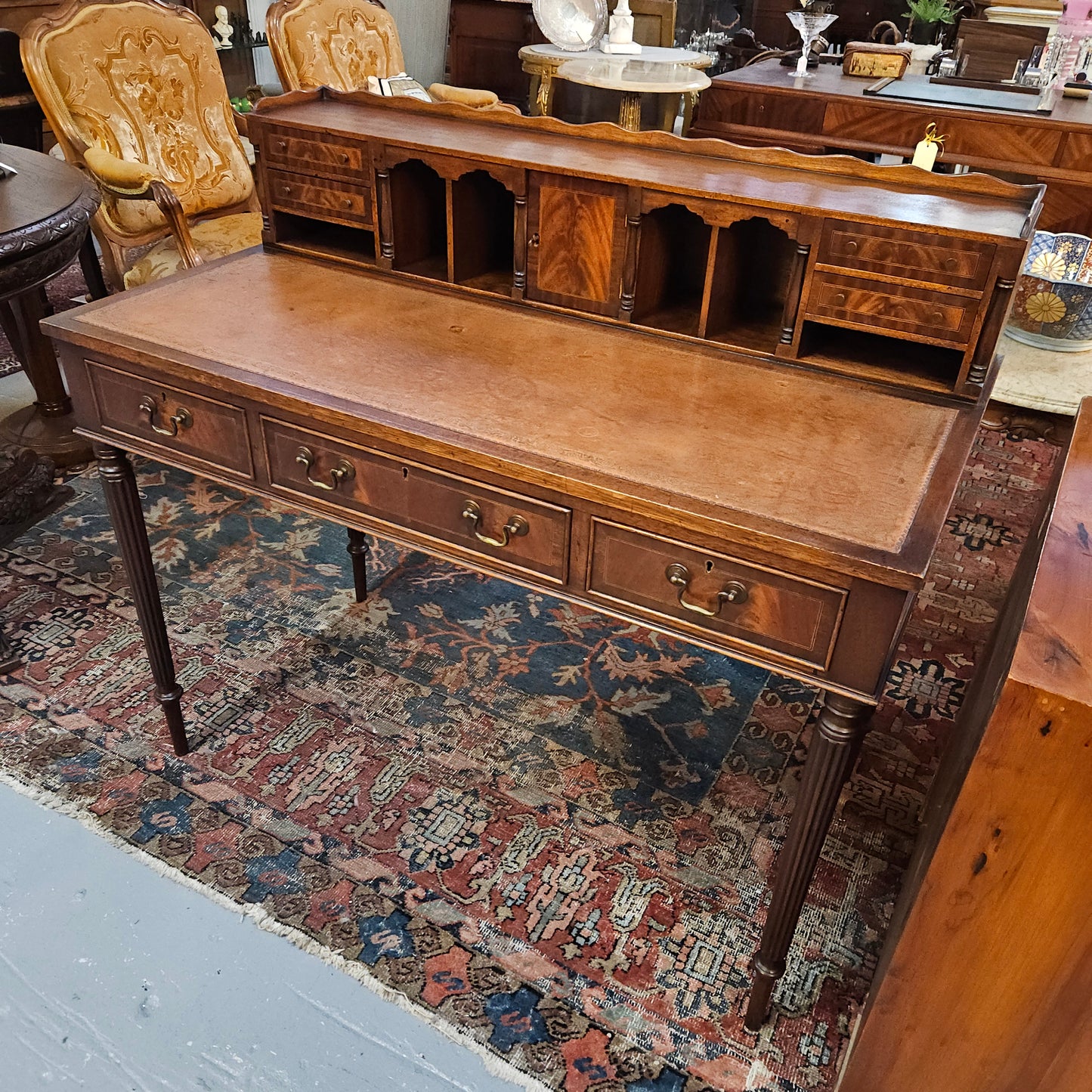 Mahogany Bonheur Du Jour Desk