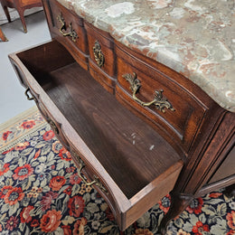 Louis XVth Marble Topped Commode Circ: 1920's