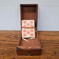 Antique Mahogany & Rosewood & Ivory Inlaid Cribbage Box | Antique & Vintage | Moonee Ponds Antiques | Australia Wide Delivery