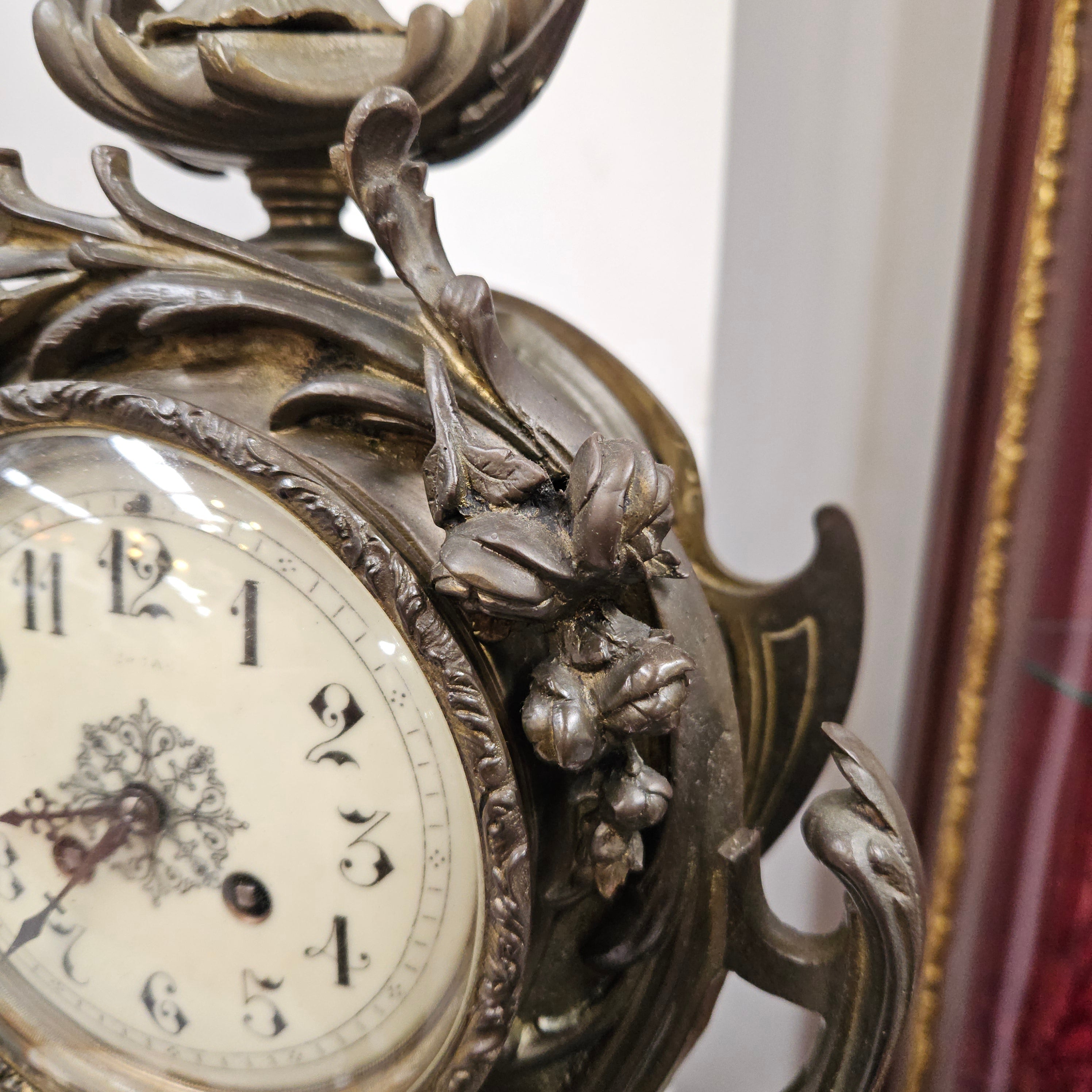 19th Century Bronze Mantle Clock | Antique & Vintage | Moonee Ponds Antiques | Australia Wide Delivery
