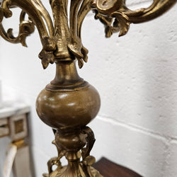 Pair of Vintage Brass & Porcelain Candlesticks | Antique & Vintage | Moonee Ponds Antiques | Australia Wide Delivery