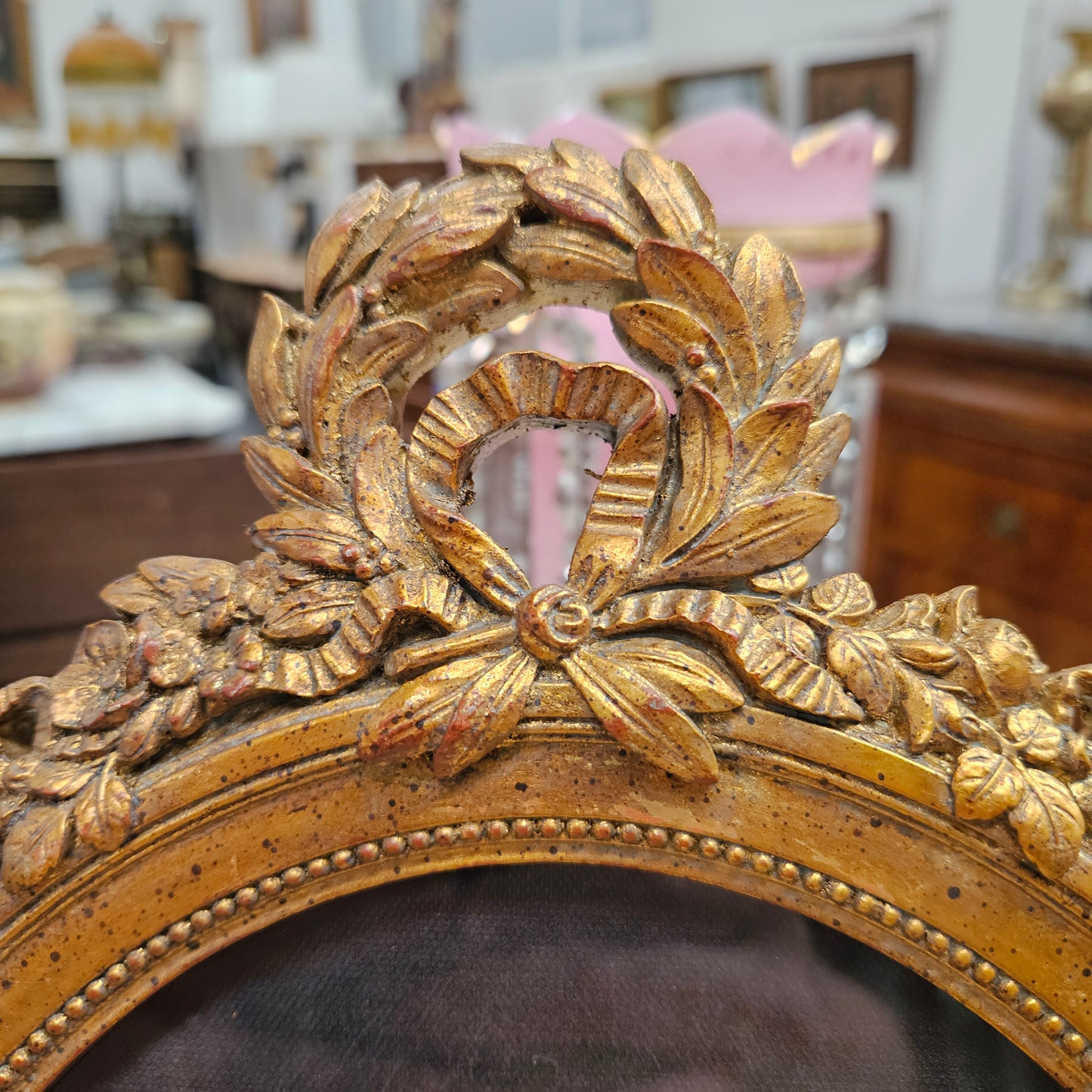 Oval Decorative Framed Period Print