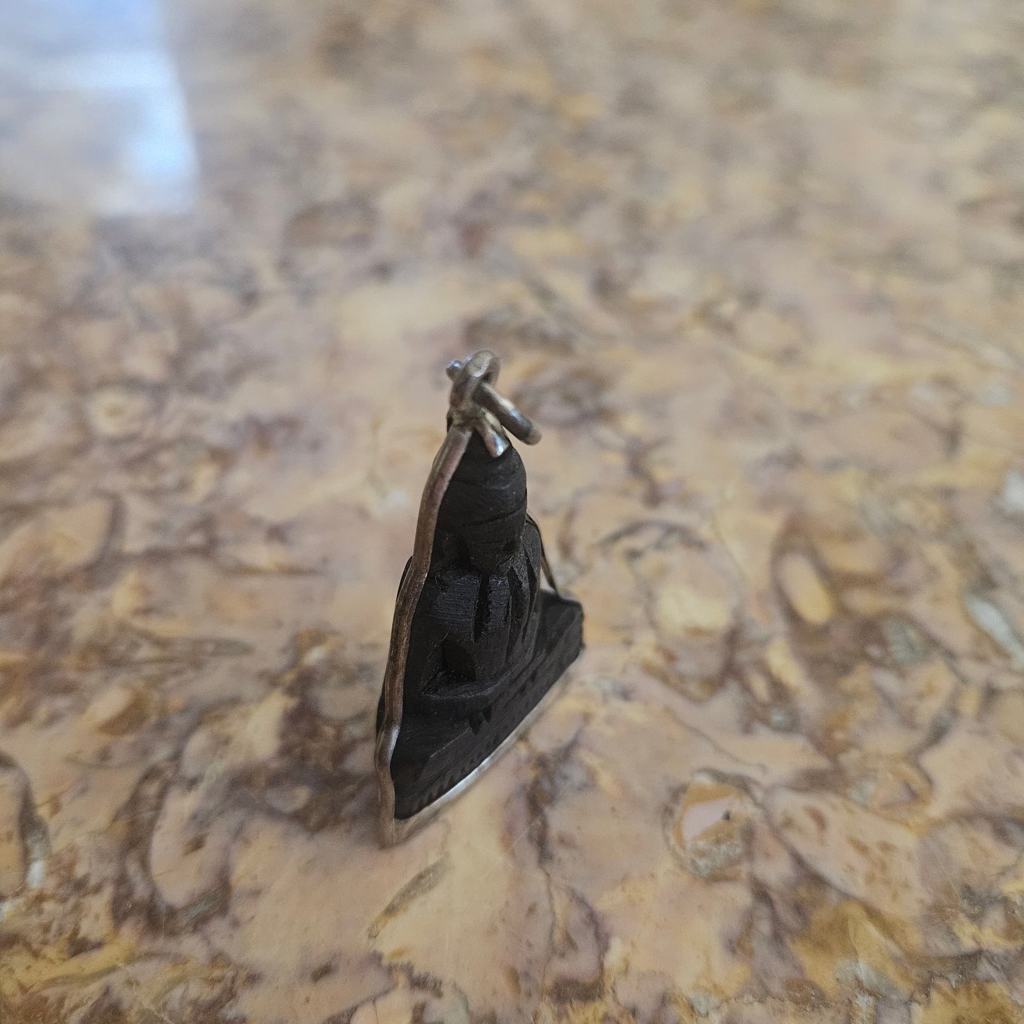 Vintage Carved Wooden Miniature Buddha