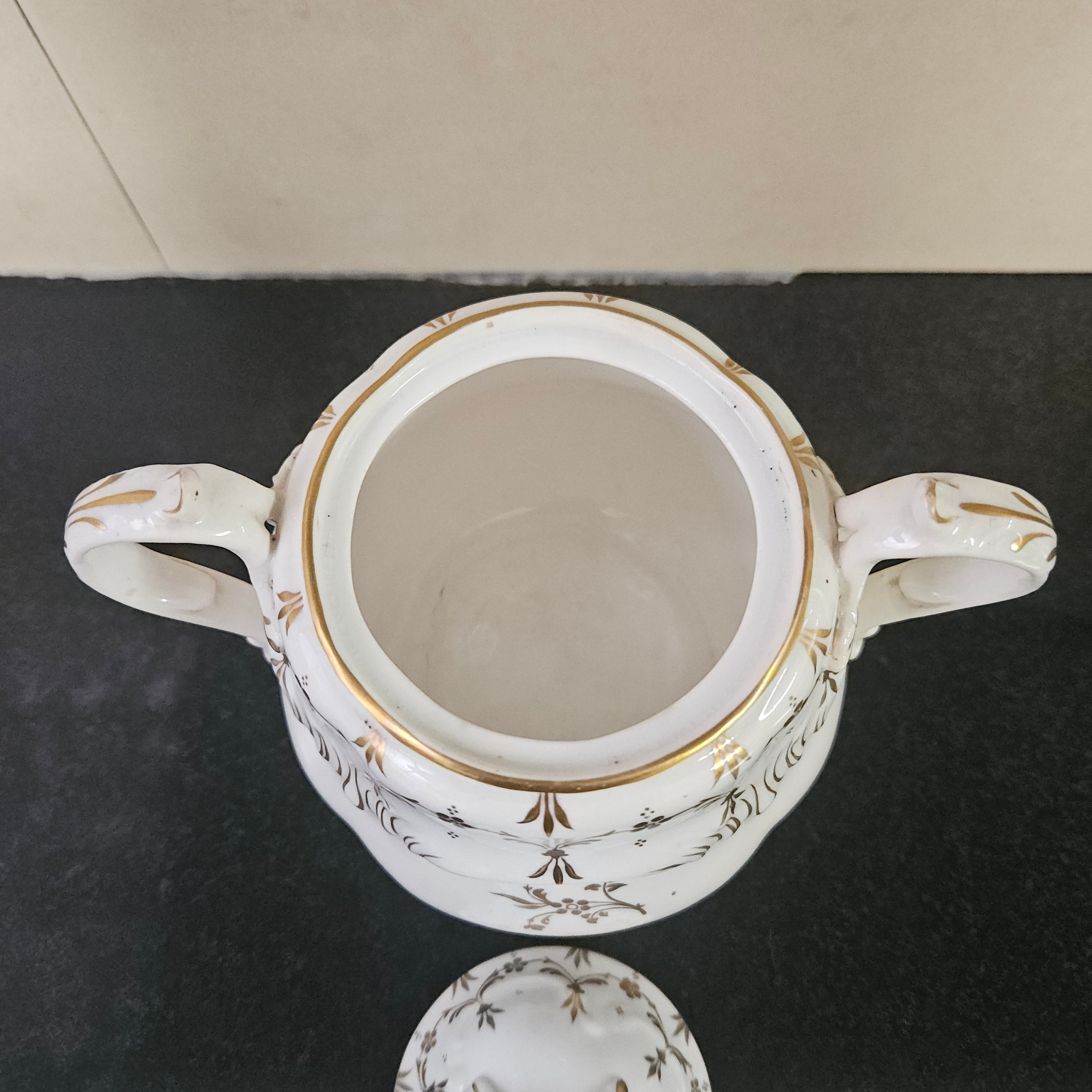 Early Victorian Coalport Sucrier | Antique & Vintage | Moonee Ponds Antiques | Australia Wide Delivery