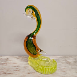 Vintage Murano Glass Duck Ashtray
