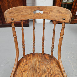 Vintage Oak Spindle Back Chair