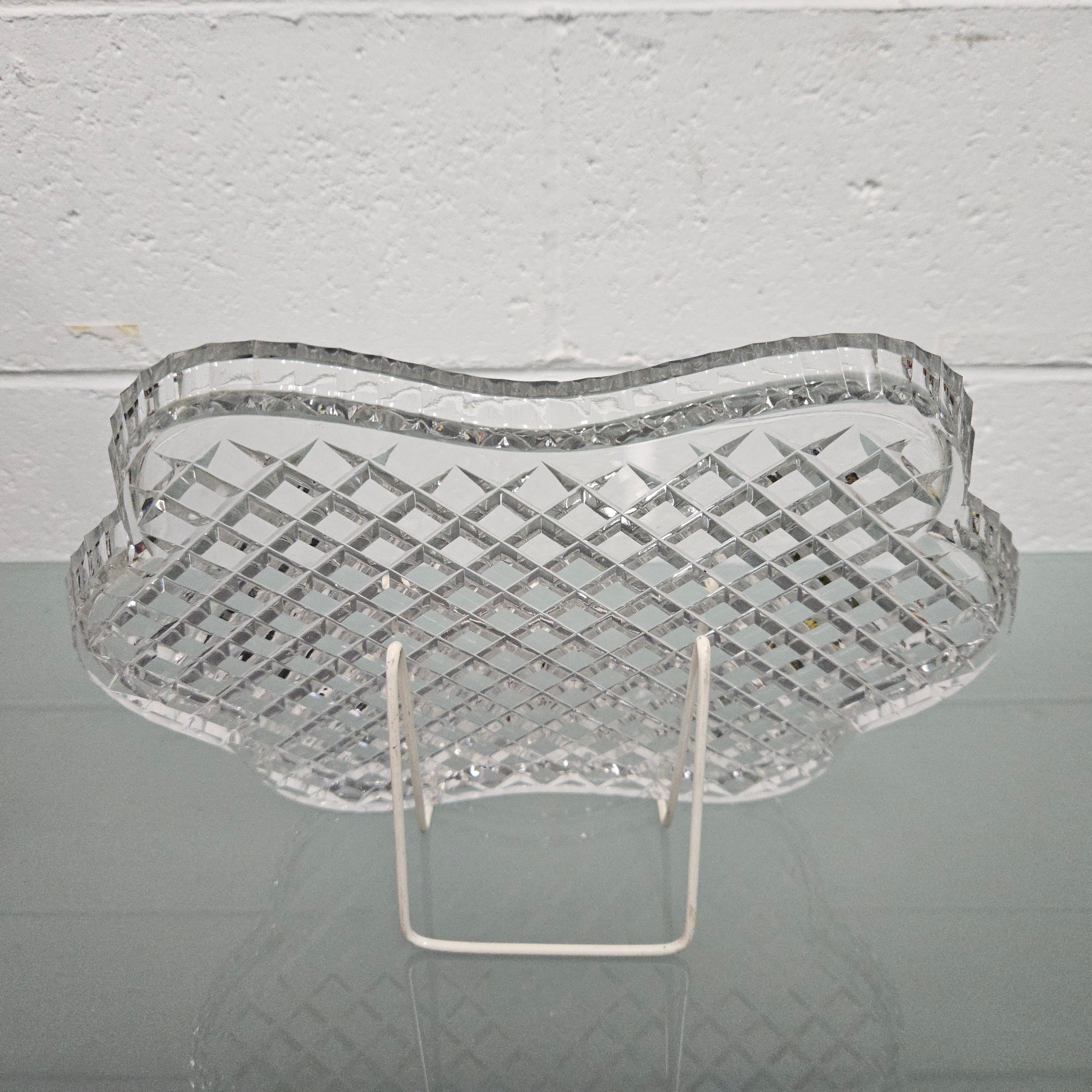 Large Cut Crystal Tray | Antique & Vintage | Moonee Ponds Antiques | Australia Wide Delivery