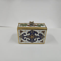 Vintage Cloisonné Treasure Box With Thimble | Antique & Vintage | Moonee Ponds Antiques | Australia Wide Delivery
