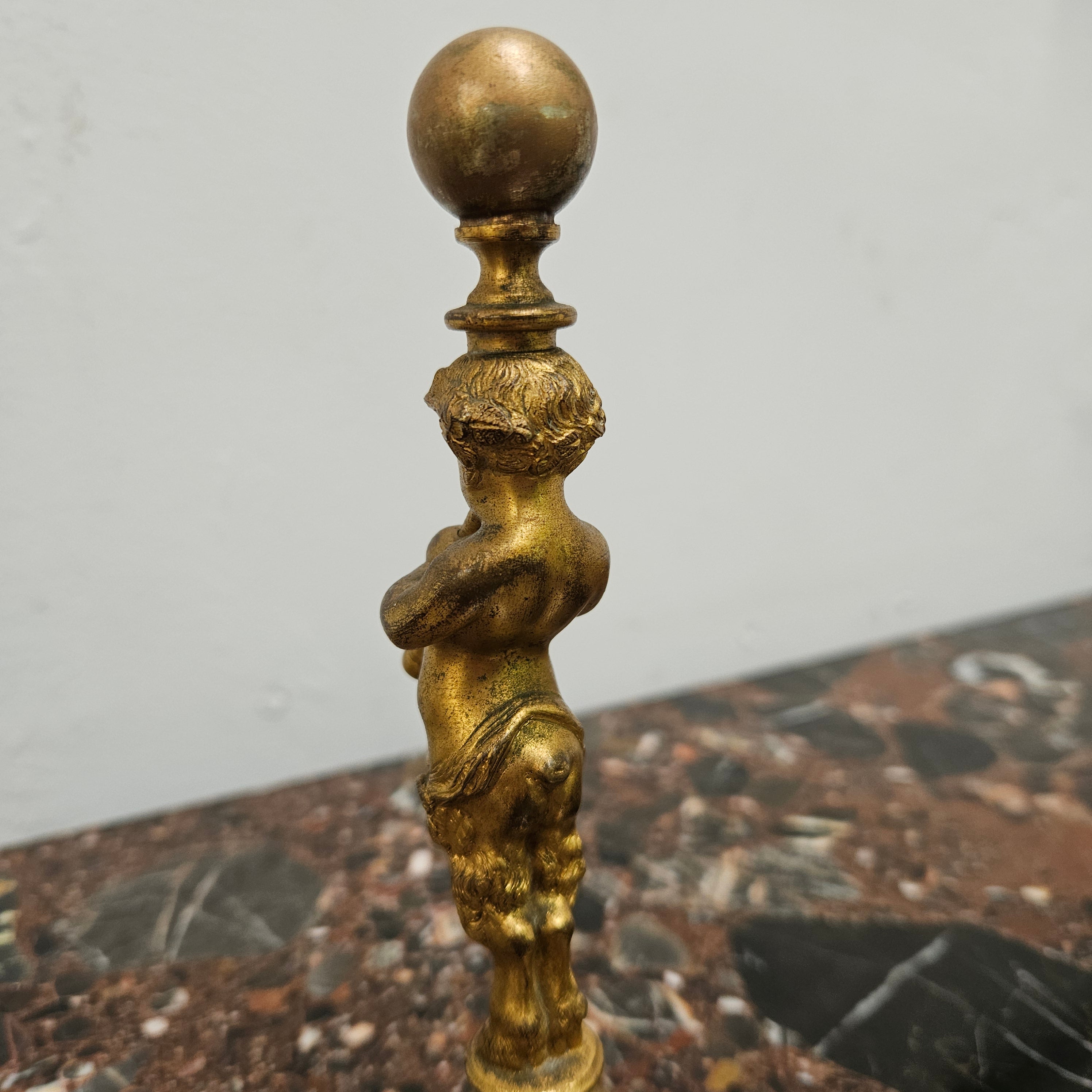 Antique Gilt Bronze Pan Desk Paperweight | Antique & Vintage | Moonee Ponds Antiques | Australia Wide Delivery