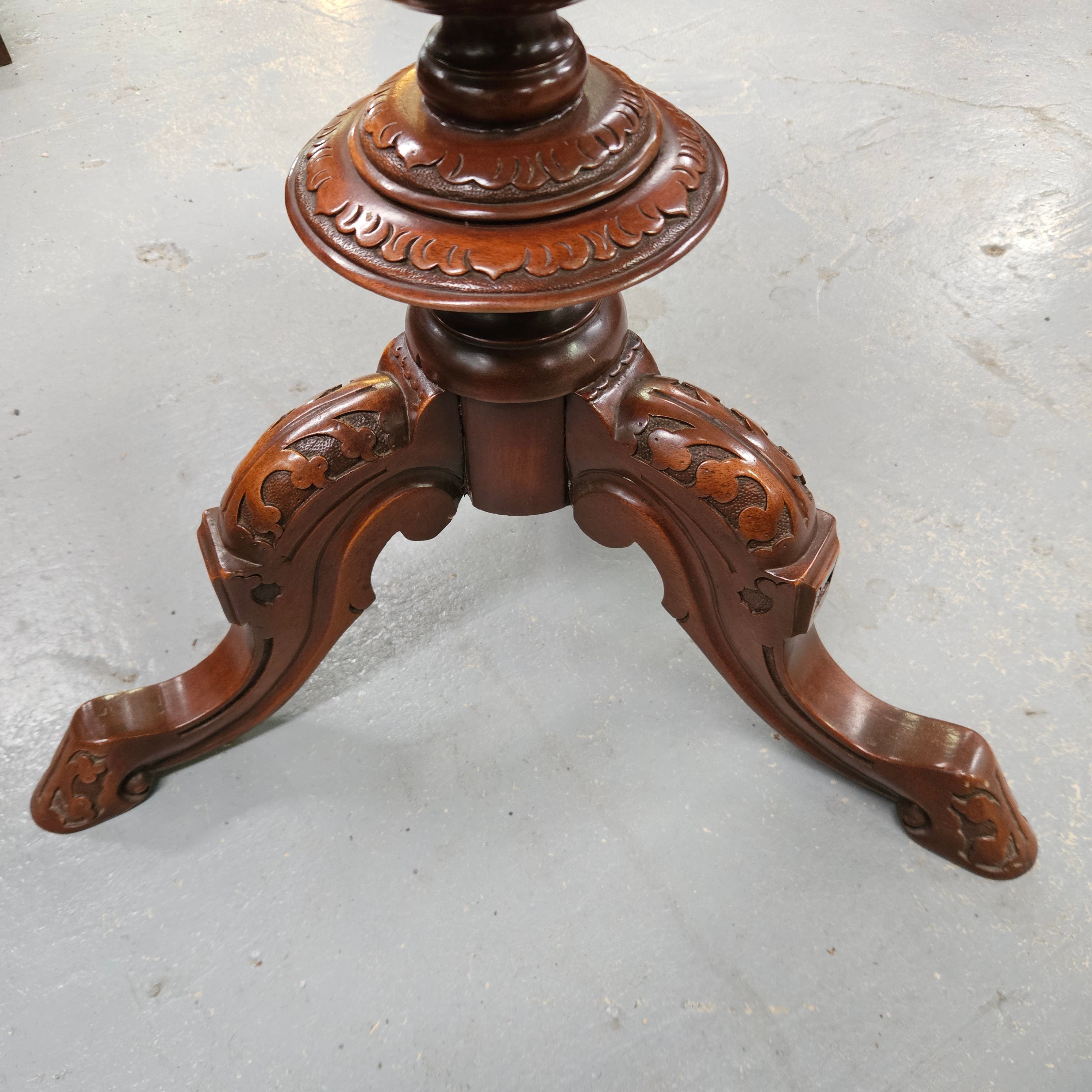 Victorian Antique Mahogany Carved Occasional Table | Antique & Vintage | Moonee Ponds Antiques | Australia Wide Delivery
