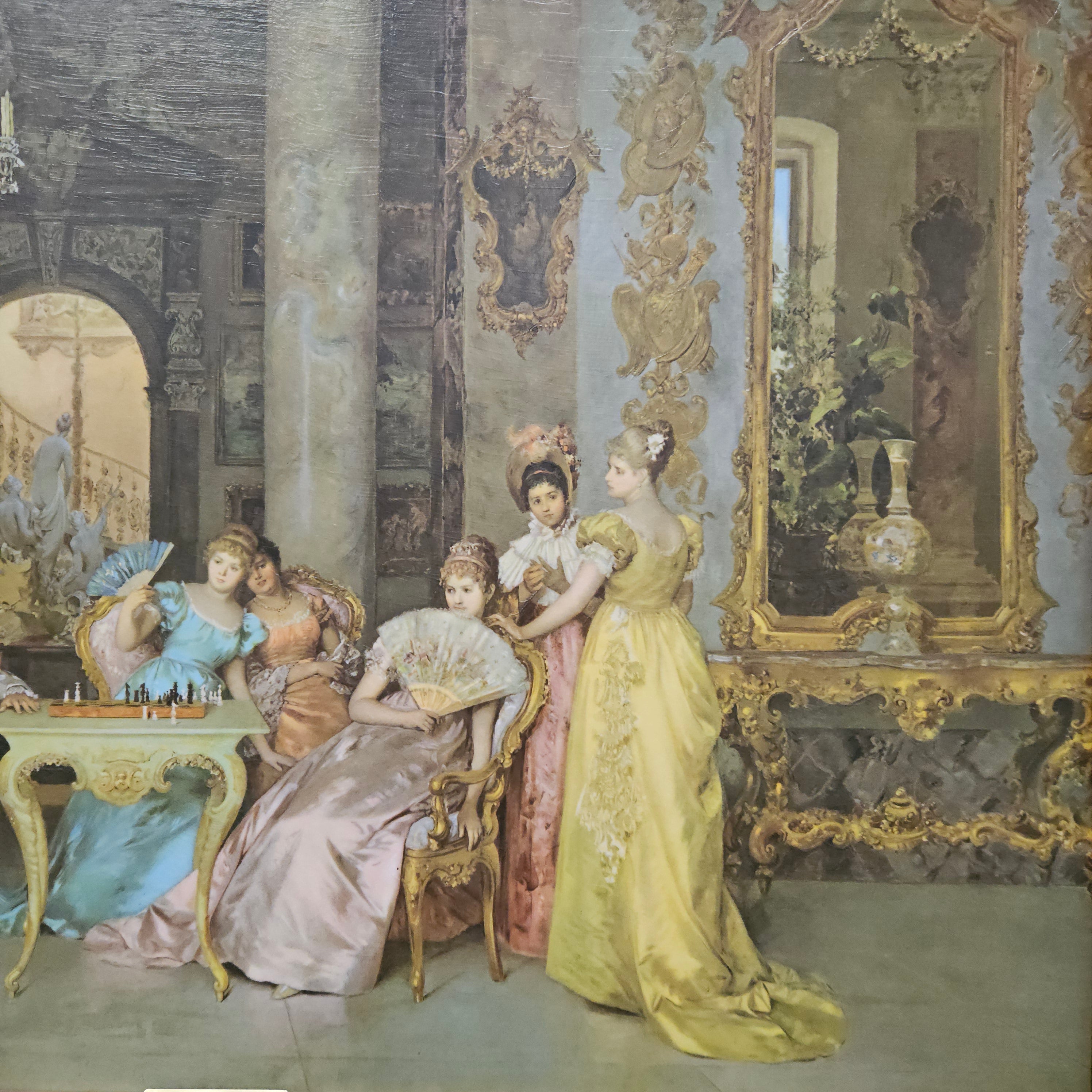 Court Scene Framed Lithograph Print | Antique & Vintage | Moonee Ponds Antiques | Australia Wide Delivery