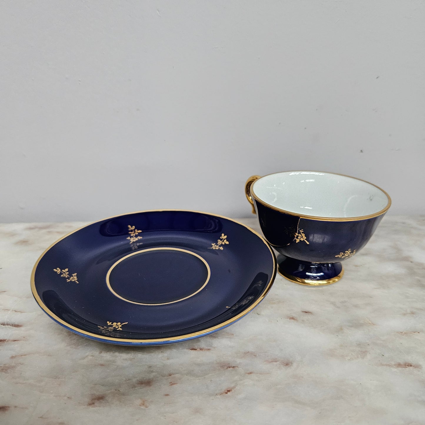 Vintage Limoges Miniature Cup & Sauce