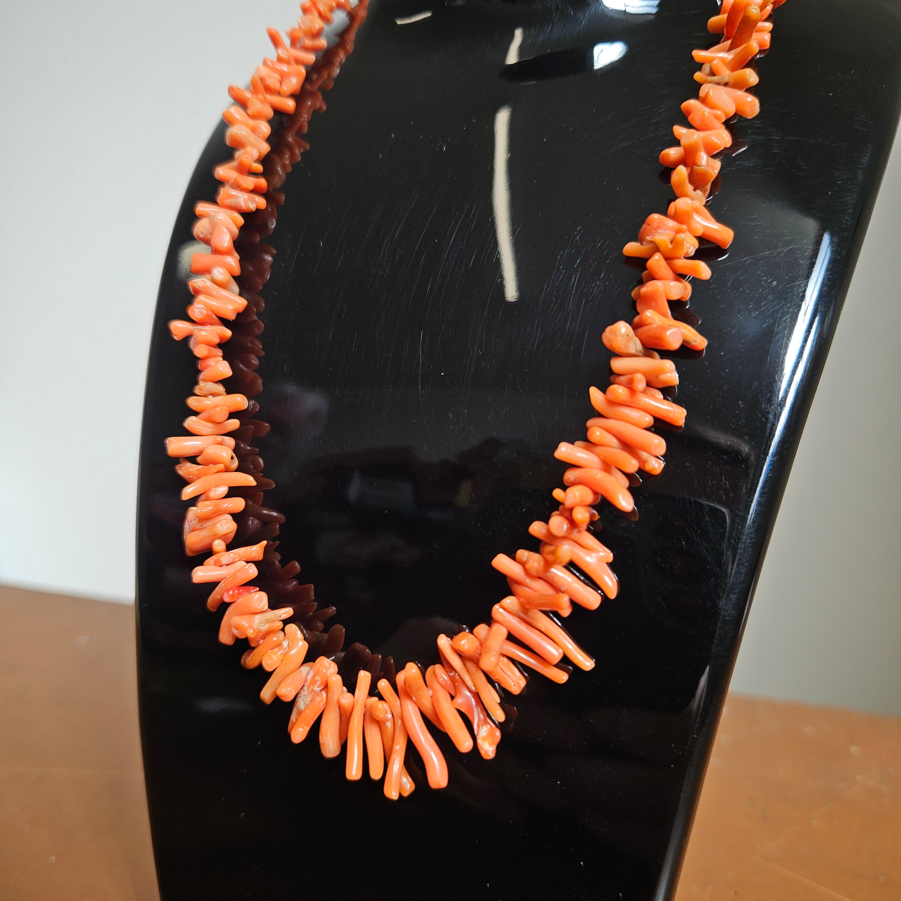 Vintage Twig Coral Necklace