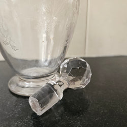 Antique Acid Etched Decanter | Antique & Vintage | Moonee Ponds Antiques | Australia Wide Delivery