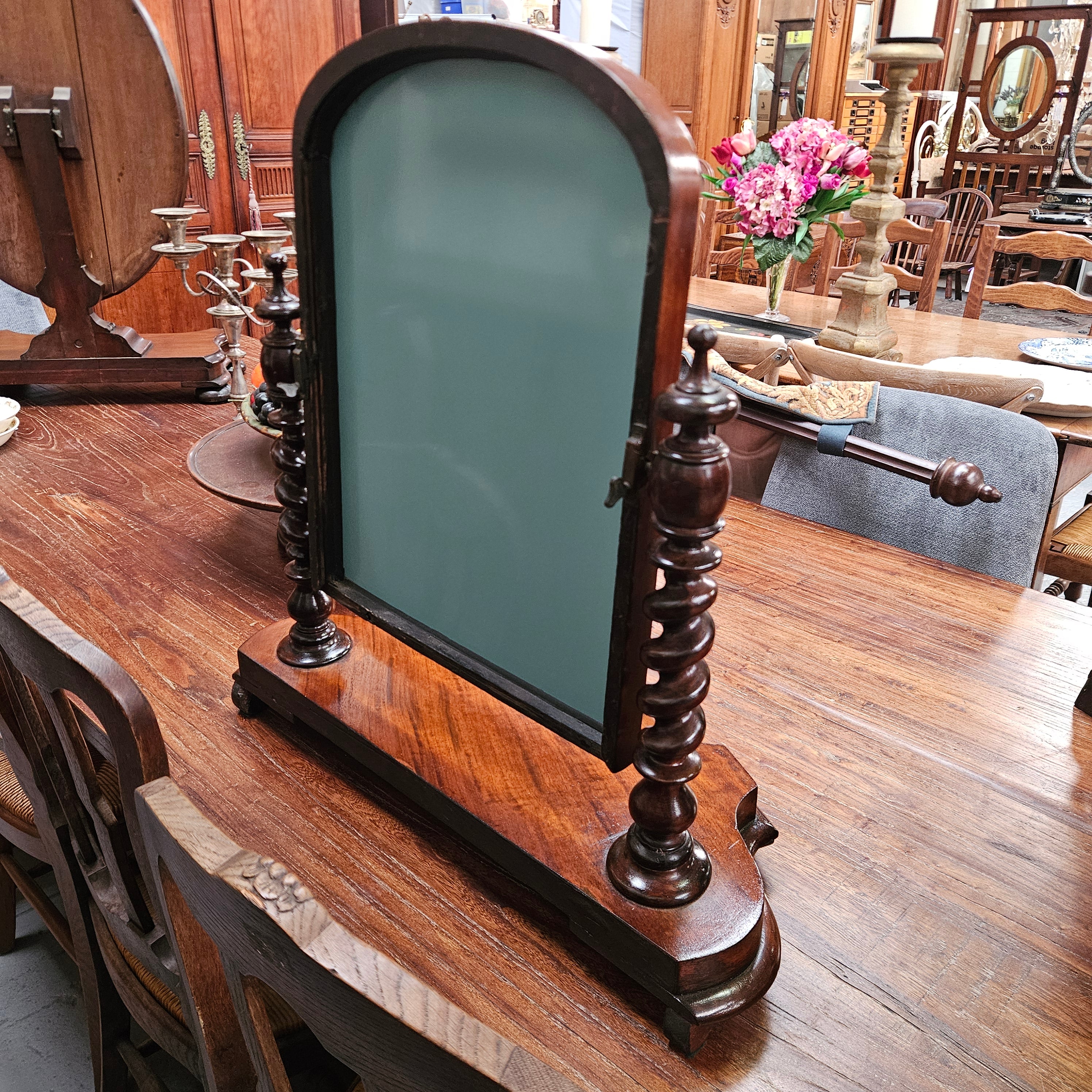 Victorian Mahogany Table Top Mirror