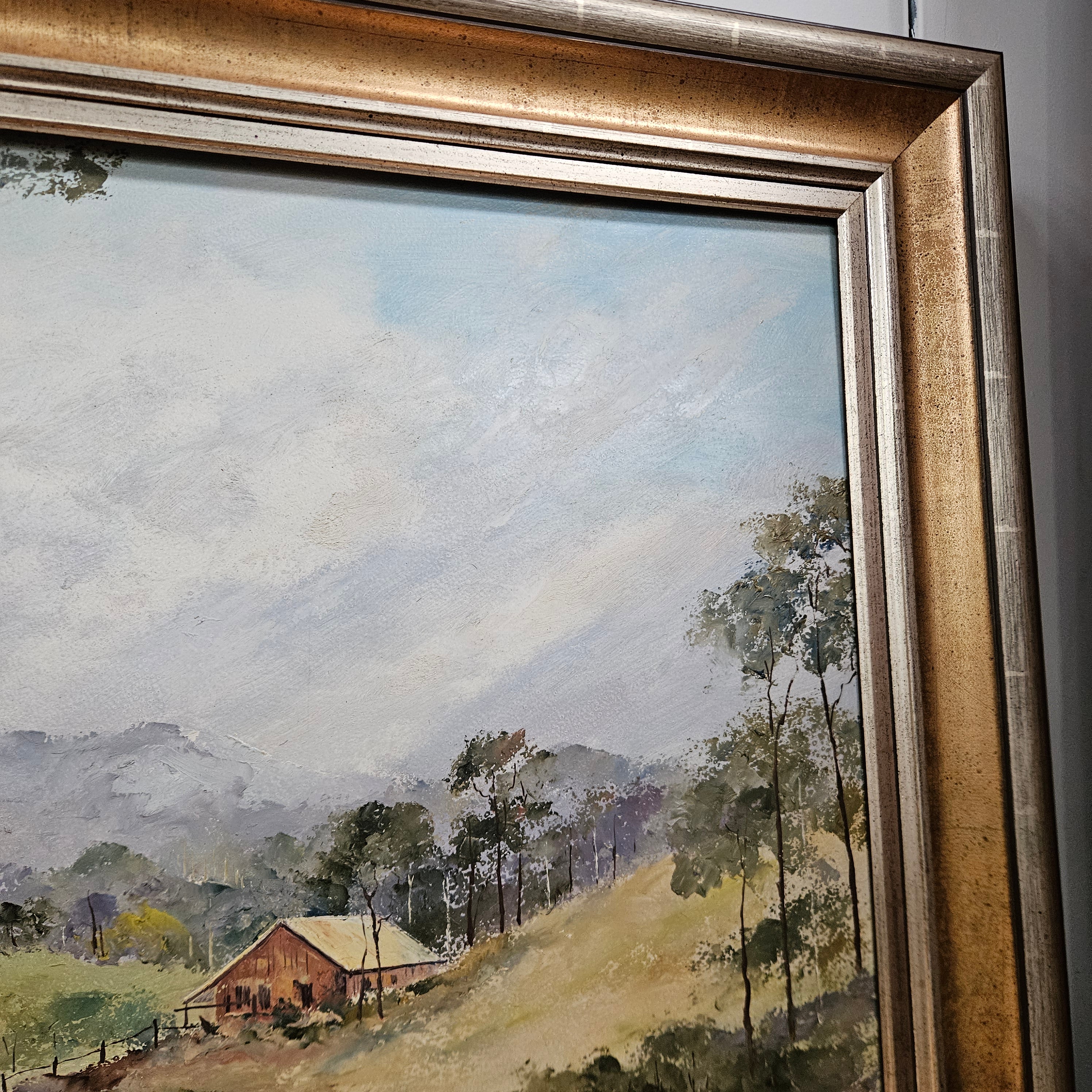 Australian Signed Simpson Oil on Board Framed Painting | Antique & Vintage | Moonee Ponds Antiques | Australia Wide