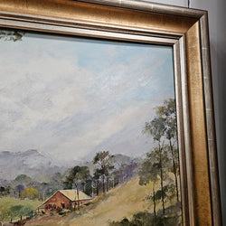Australian Signed Simpson Oil on Board Framed Painting | Antique & Vintage | Moonee Ponds Antiques | Australia Wide Delivery