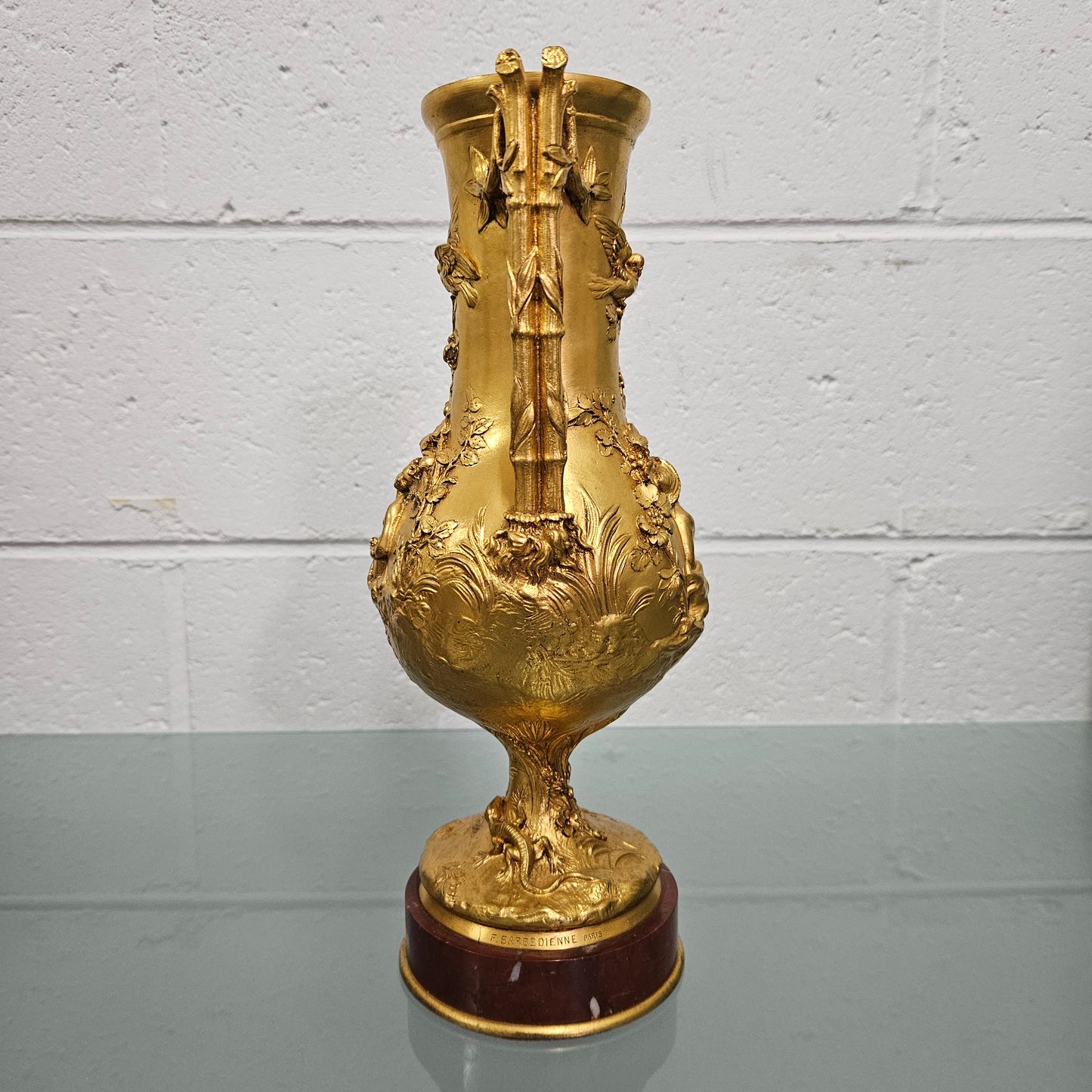 Finely Detailed 19th Century Gilt Bronze Vase