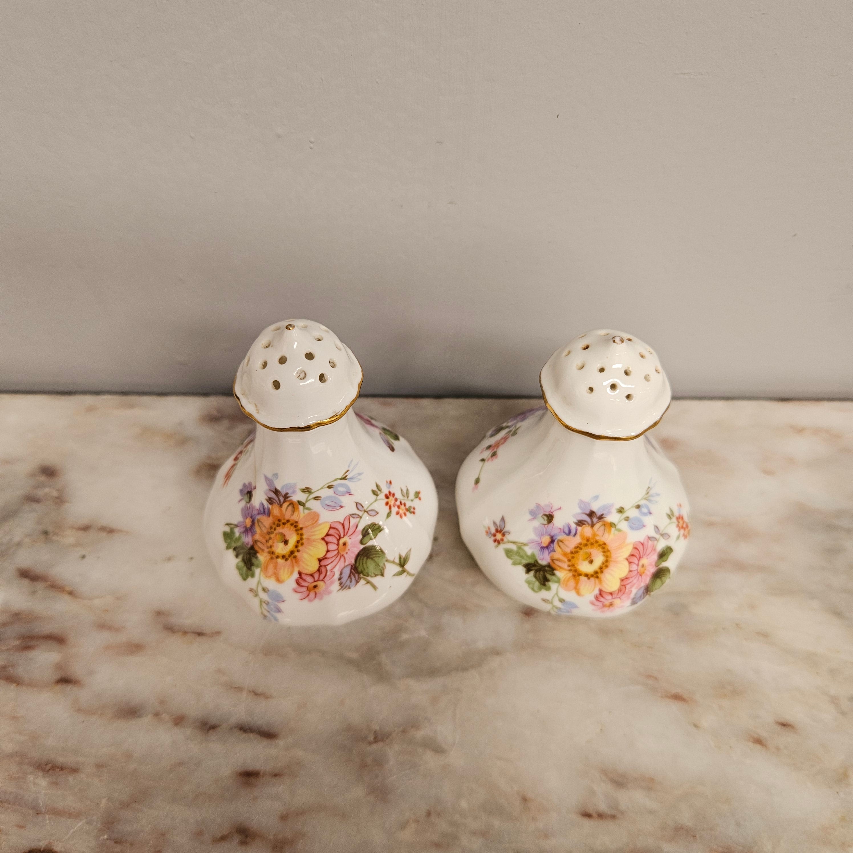 Vintage Royal Crown Derby Salt & Pepper Shakers | Antique & Vintage | Moonee Ponds Antiques | Australia Wide Delivery