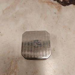 Original "Coty" Chrome Powder and Rouge Compact | Antique & Vintage | Moonee Ponds Antiques | Australia Wide Delivery