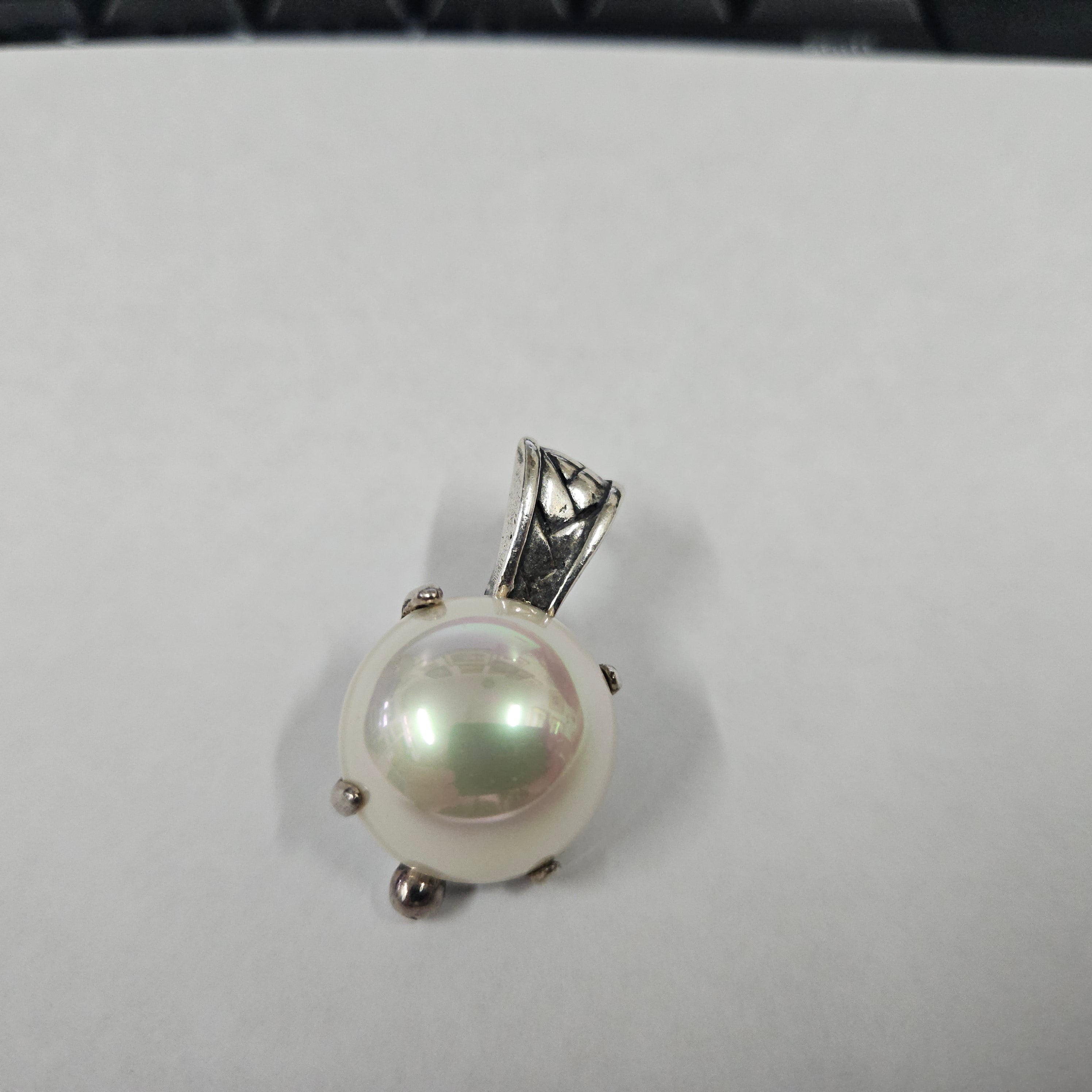Signed Miglio Pearl Pendent | Antique & Vintage | Moonee Ponds Antiques | Australia Wide Delivery