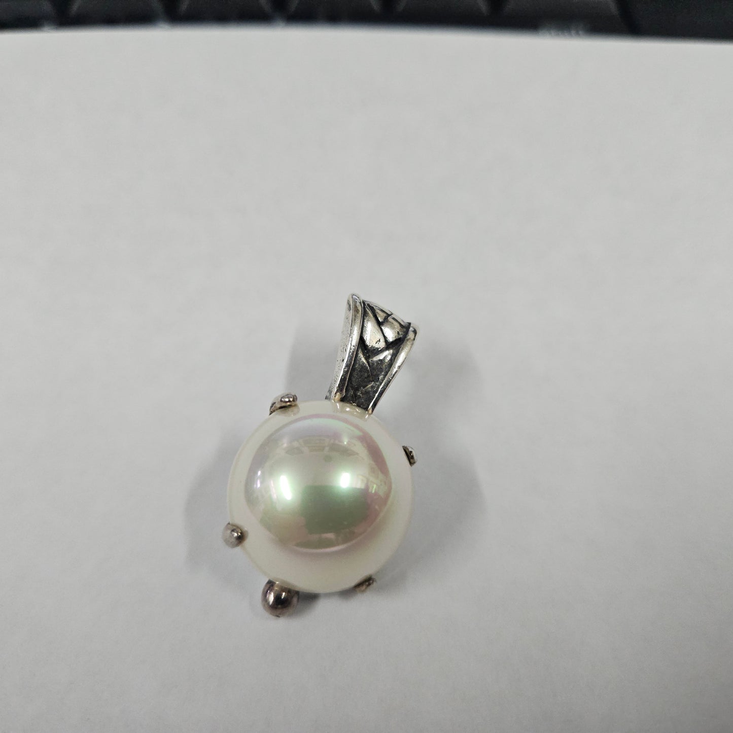 Signed Miglio Pearl Pendent