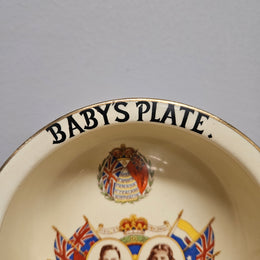 Vintage Empire Works China Commemorative Baby's Bowl