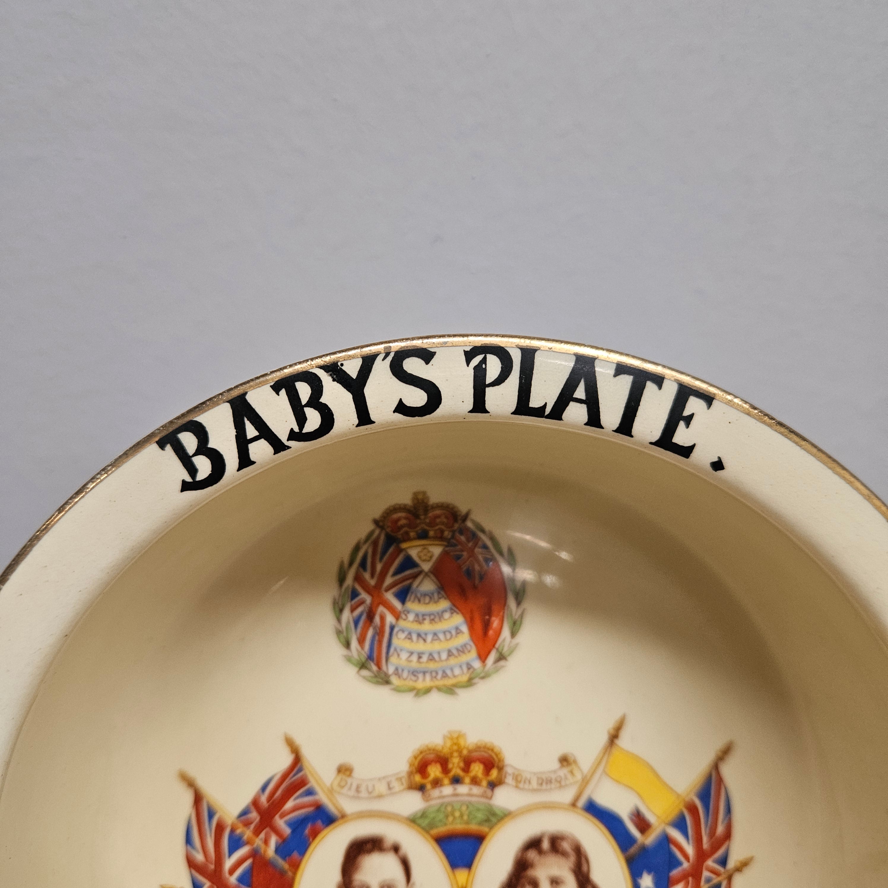 Vintage Empire Works China Commemorative Baby's Bowl | Antique & Vintage | Moonee Ponds Antiques | Australia Wide Delivery