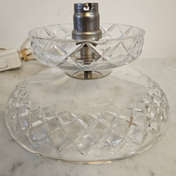 Vintage Art Deco Bohemian Crystal Bedside Lamp | Antique & Vintage | Moonee Ponds Antiques | Australia Wide Delivery
