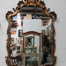 Rococo-Style Italian Gilded Mirror