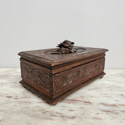 Antique Black Forest Hand Carved Trinket/Jewellery Box | Antique & Vintage | Moonee Ponds Antiques | Australia Wide Delivery