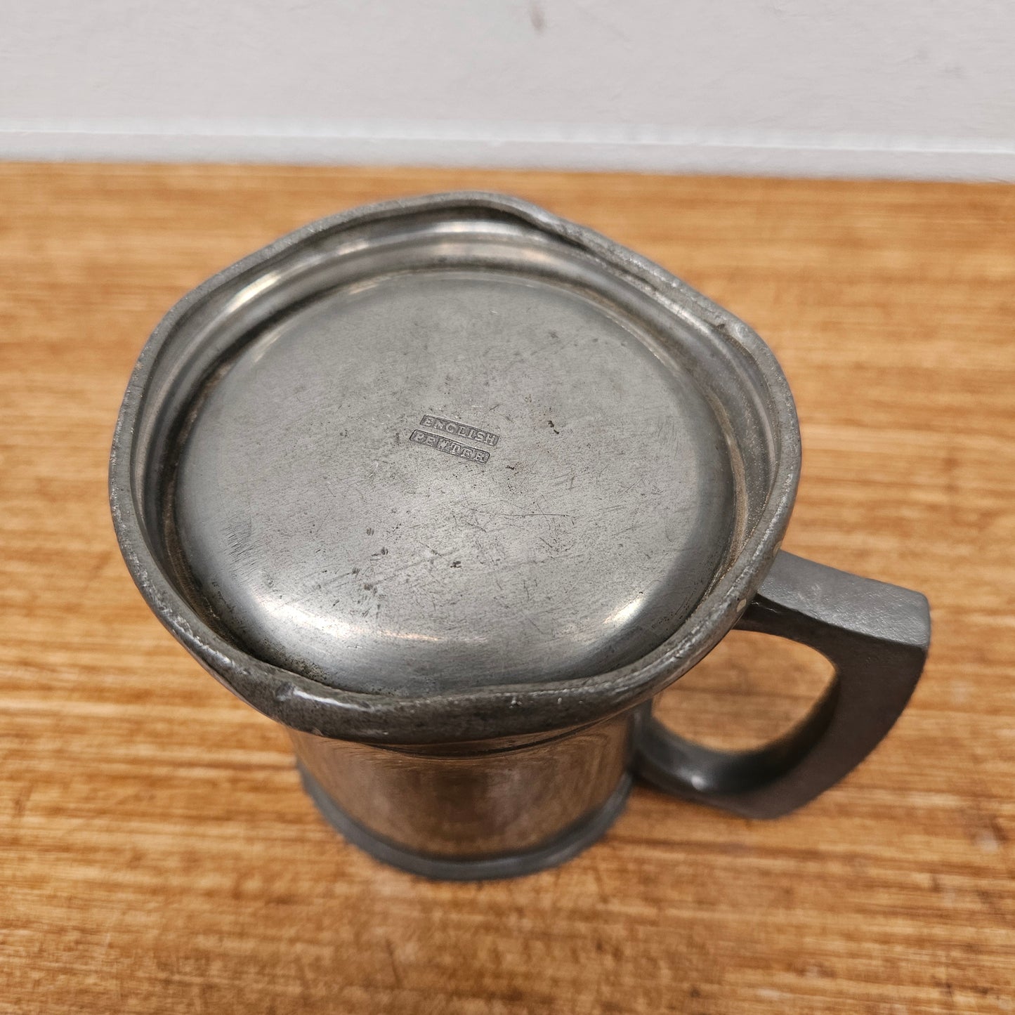 Antique English Pewter Tankard