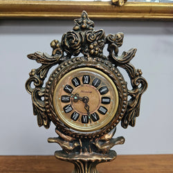 Vintage Cast Copper Mantle/Desk Clock | Antique & Vintage | Moonee Ponds Antiques | Australia Wide Delivery