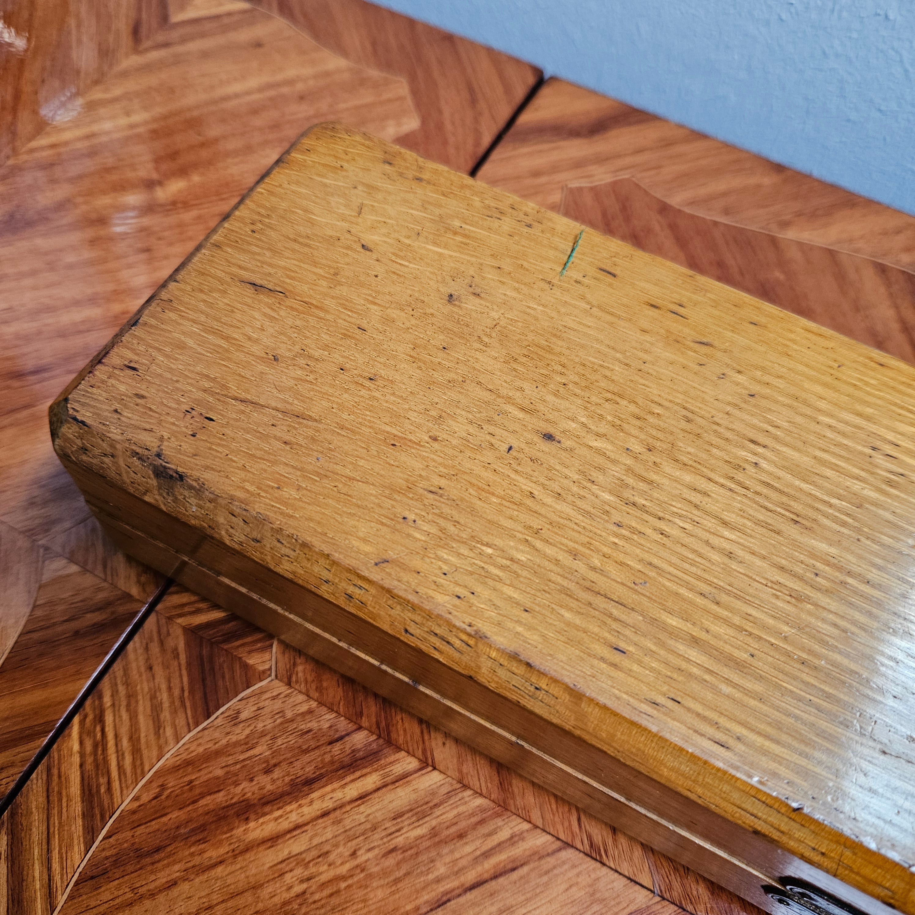 Edwardian Stoneware & Silver Plate Crumb Scoop In Original Box | Antique & Vintage | Moonee Ponds Antiques | Australia Wide Delivery
