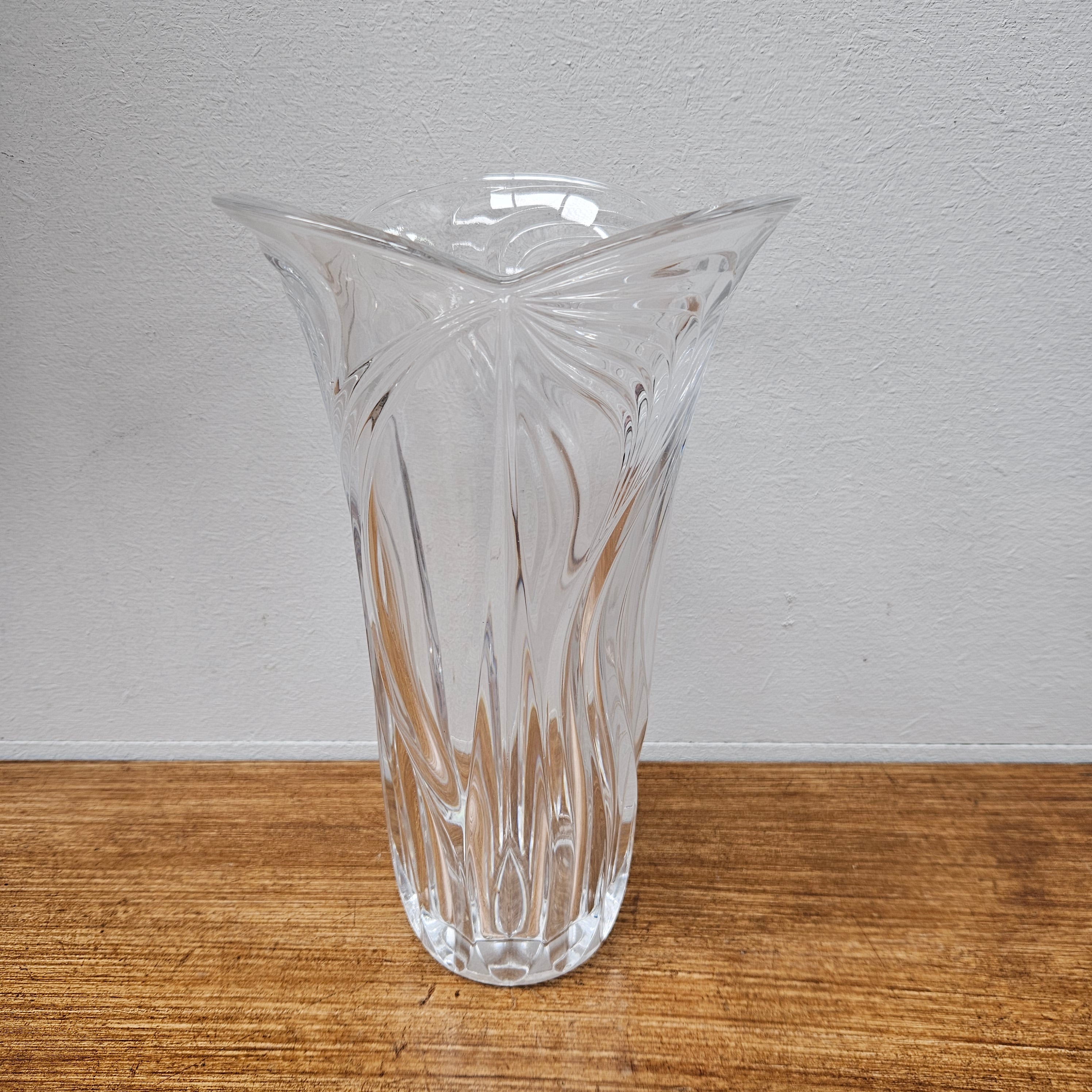 Vintage Swirl Design Crystal Vase | Antique & Vintage | Moonee Ponds Antiques | Australia Wide Delivery