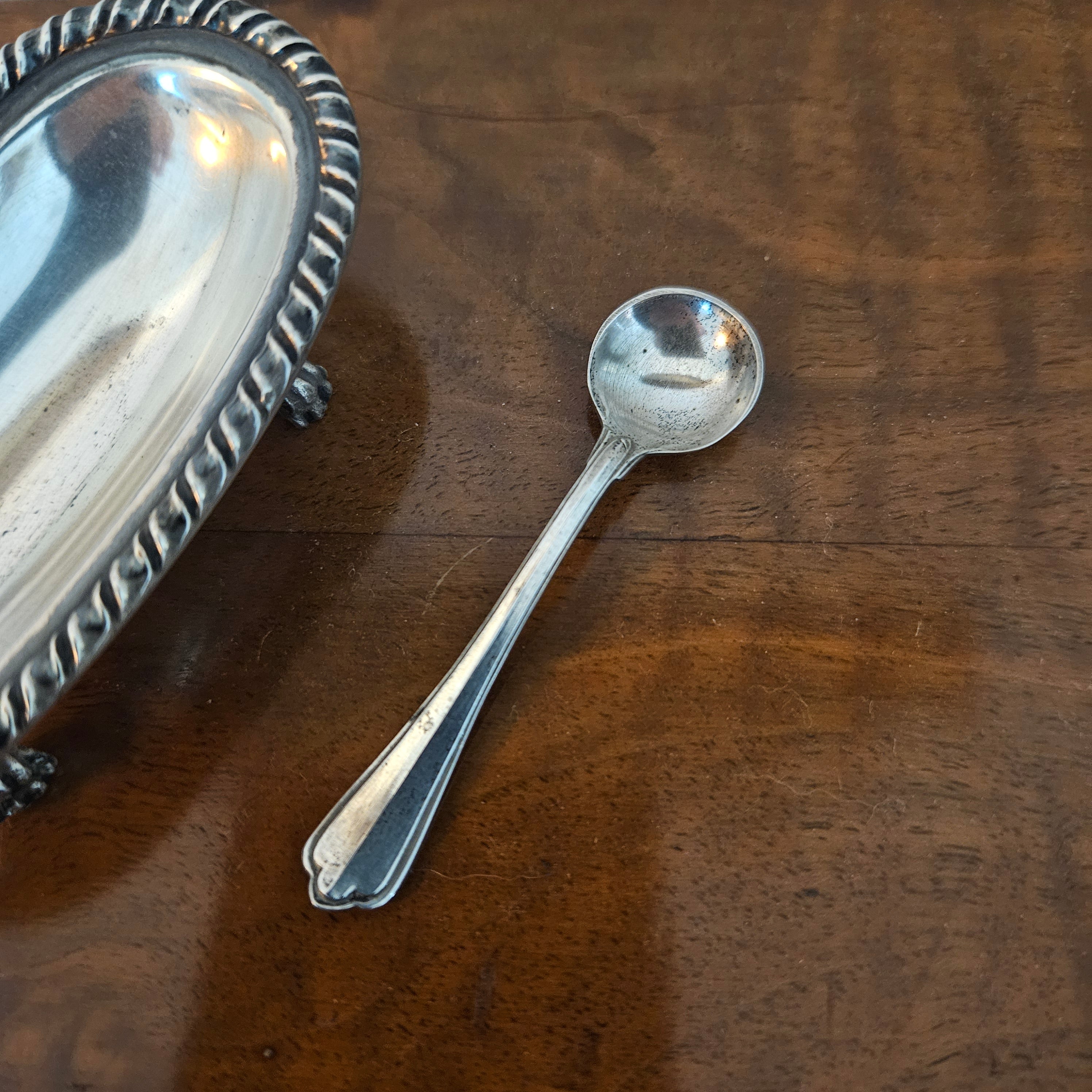 Vintage Salt Cellar & Spoon | Antique & Vintage | Moonee Ponds Antiques | Australia Wide Delivery