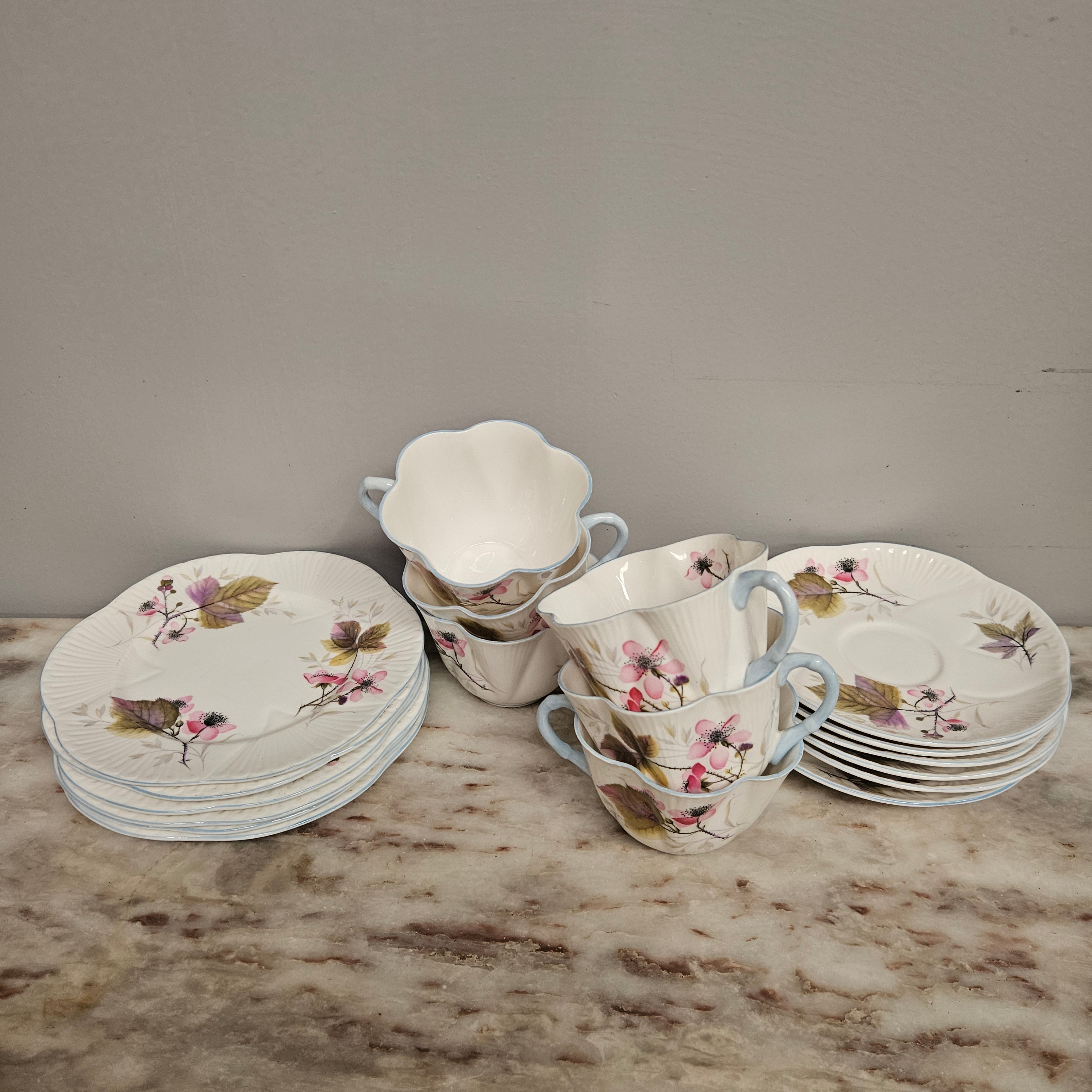 Rare Shelley Bramble Pattern Tea Set | Antique & Vintage | Moonee Ponds Antiques | Australia Wide Delivery