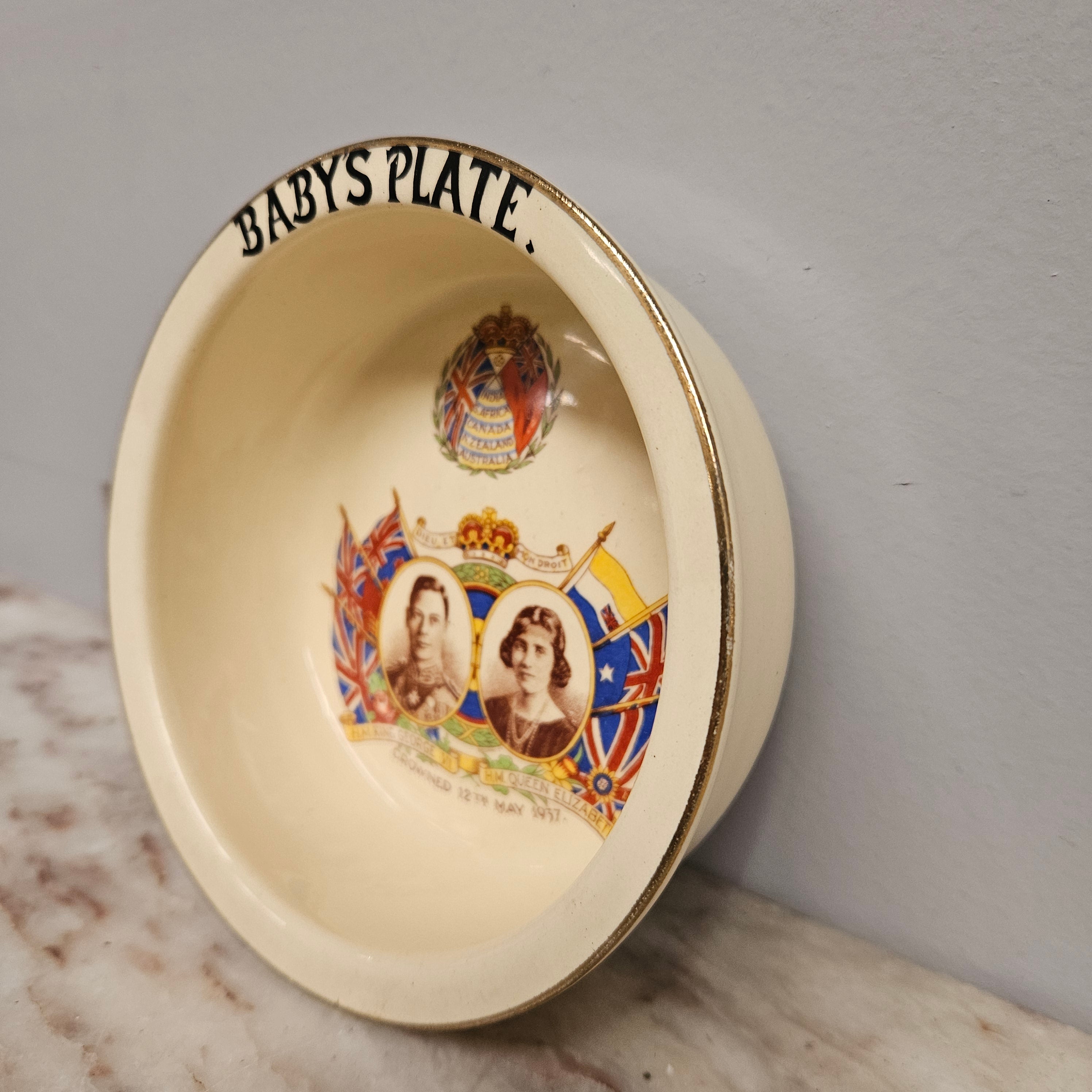 Vintage Empire Works China Commemorative Baby's Bowl | Antique & Vintage | Moonee Ponds Antiques | Australia Wide Delivery