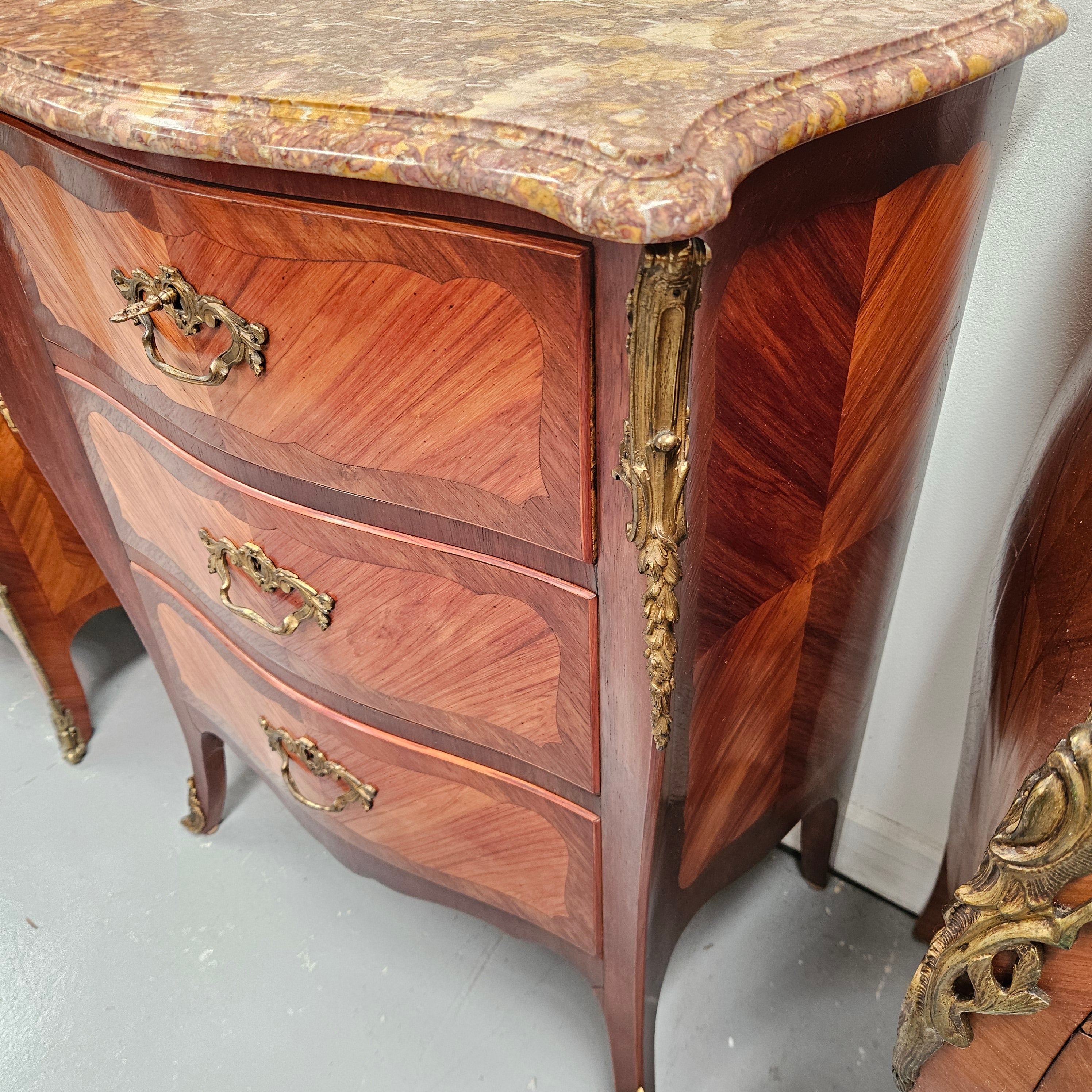 Attractive Louis XVth Style Marble Top Commode of Medium Proportions. | Antique & Vintage | Moonee Ponds Antiques | Australia Wide Delivery
