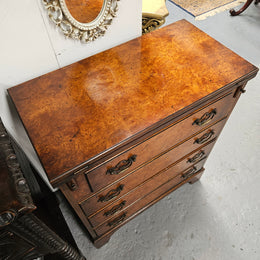 Georgian Style Chest of Drawers With Four Drawers & Flip Top Desk