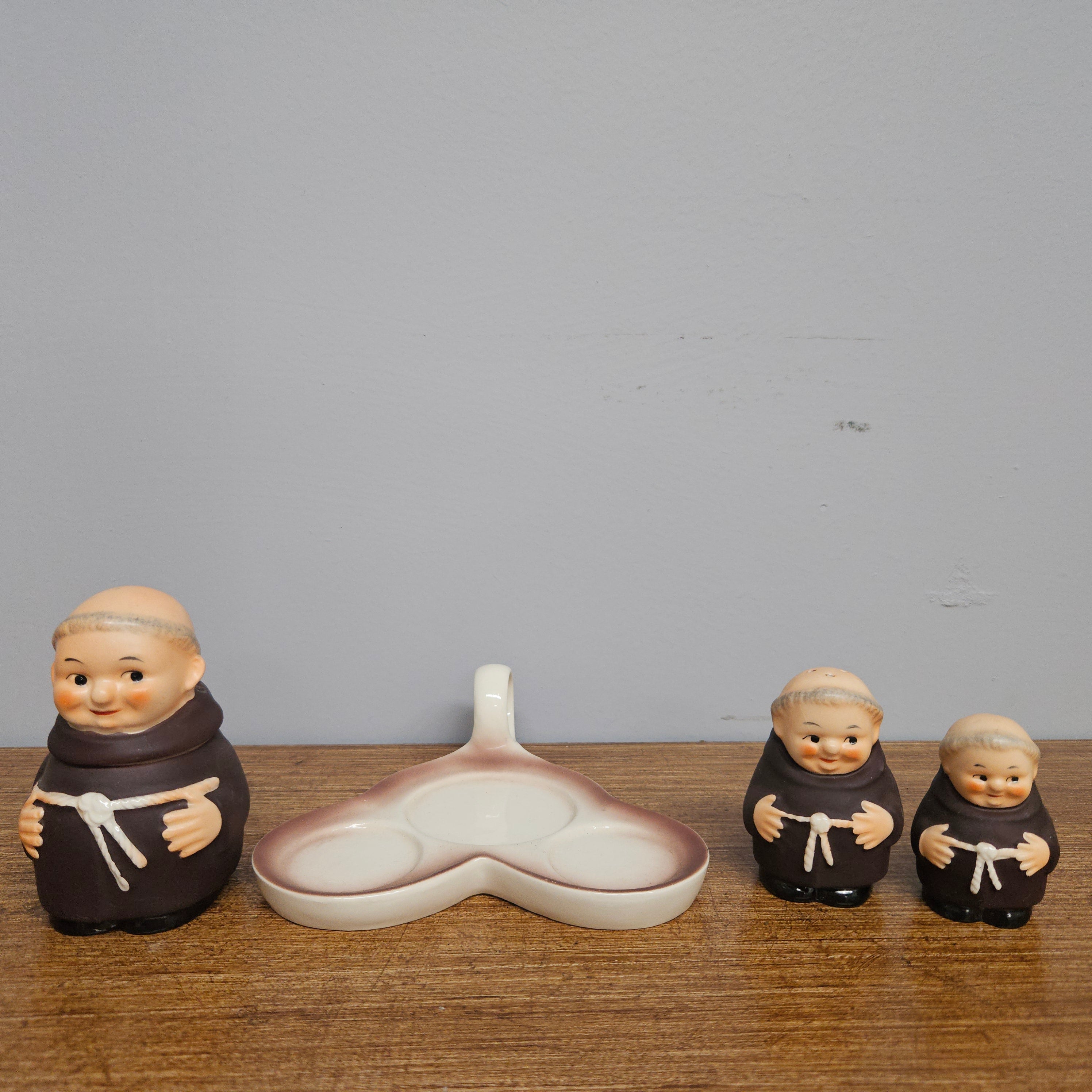 Goebel Friar Tuck Condiments Set | Antique & Vintage | Moonee Ponds Antiques | Australia Wide Delivery
