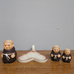 Goebel Friar Tuck Condiments Set | Antique & Vintage | Moonee Ponds Antiques | Australia Wide Delivery
