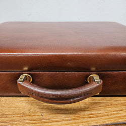 Vintage Brown Leather Briefcase With a Quality Fitted Interior | Antique & Vintage | Moonee Ponds Antiques | Australia Wide Delivery