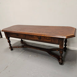 French Oak Two Drawer Coffee Table | Antique & Vintage | Moonee Ponds Antiques | Australia Wide Delivery