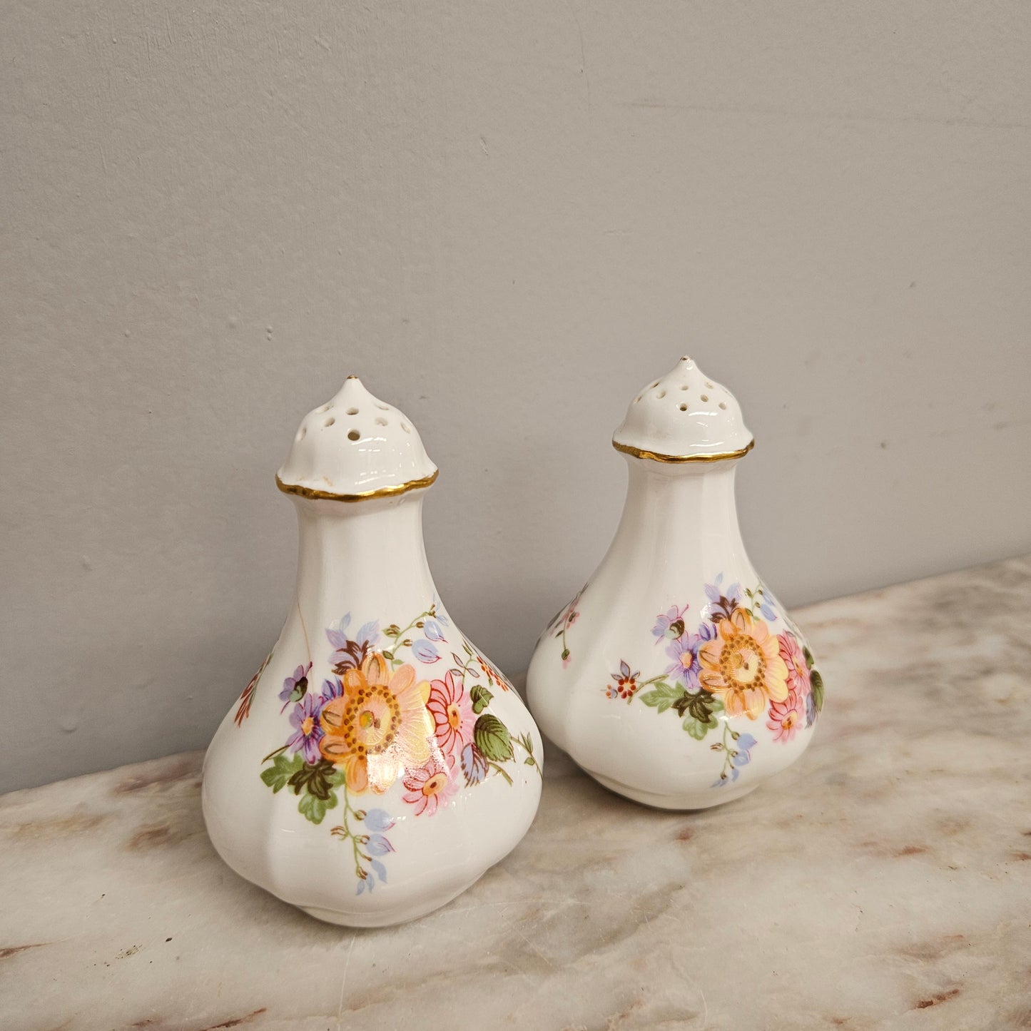 Vintage Royal Crown Derby Salt & Pepper Shakers