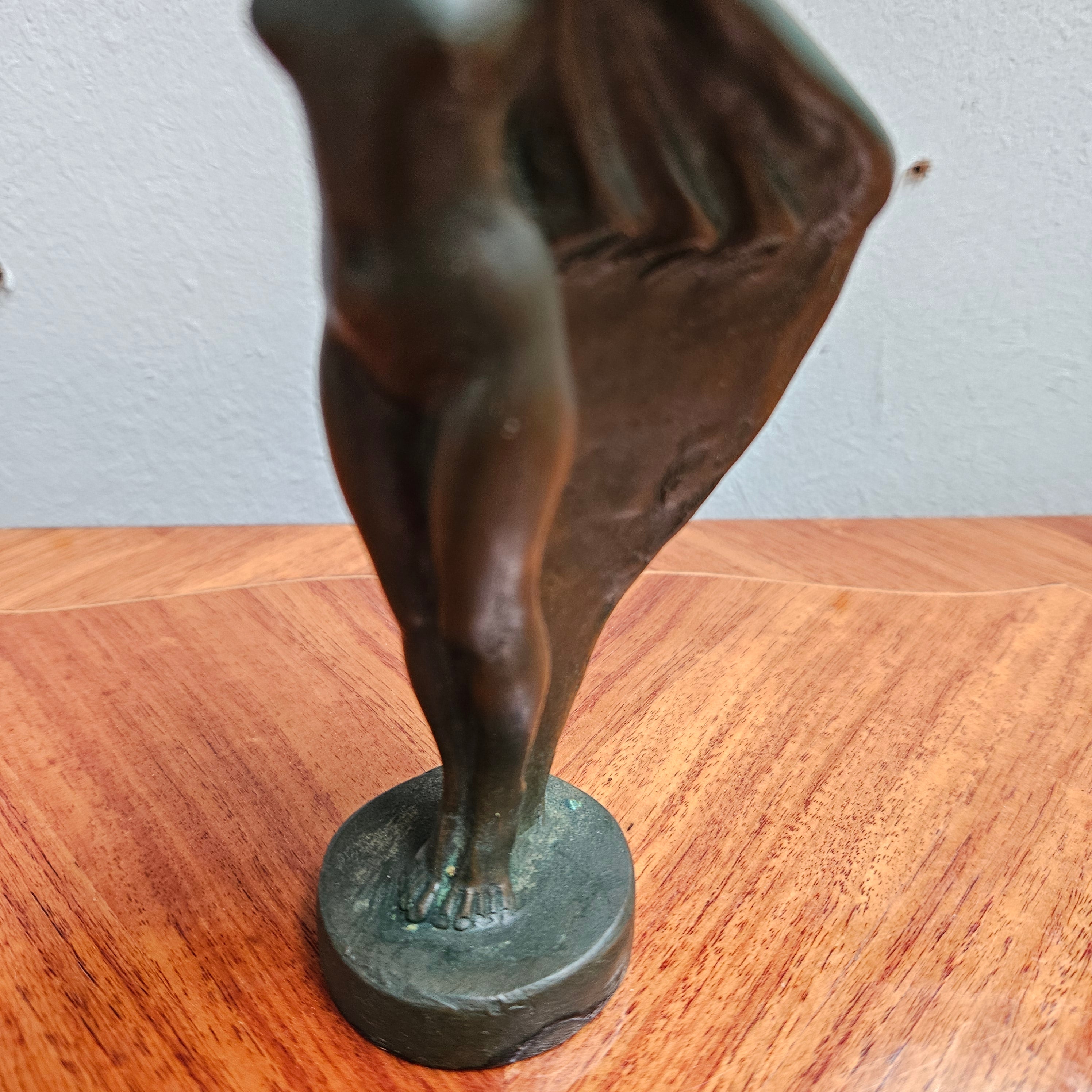 Bronze Hood Ornament by Max Le Verrier "Femme Au Voile" | Antique & Vintage | Moonee Ponds Antiques | Australia Wide Delivery