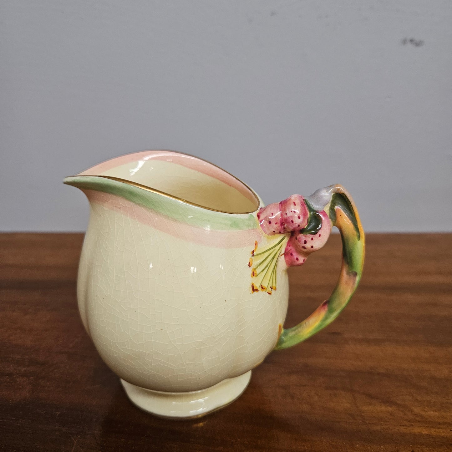 Royal Winton "Tiger Lily" Milk Jug, Sugar Bowl & Dish