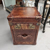 Portable Leather Filing Cabinet / Side Table | Antique & Vintage | Moonee Ponds Antiques | Australia Wide Delivery